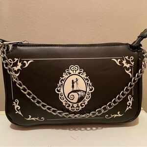 Her Universe The Nightmare Before Christmas Jack & Sally Chain Baguette Bag